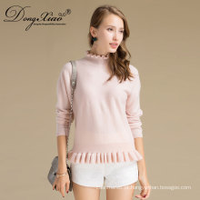 Custom Latest Fashion Design Stock Computador malha de cashmere Mulheres Loose Sweater